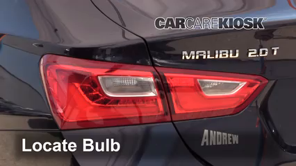 2017 Chevrolet Malibu Premier 2.0L 4 Cyl. Turbo Lights Tail Light (replace bulb)